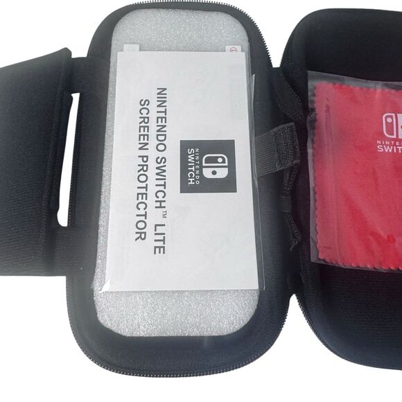 Nintendo Switch LITE Game Traveler Travel Carrying Case w/ Stand & Strap- Gray - Picture 12 of 15